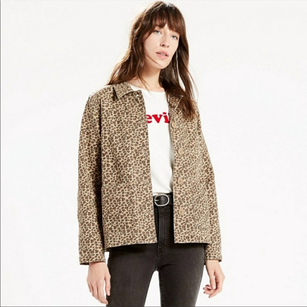 Levi’s Leopard Print Chore Jacket
